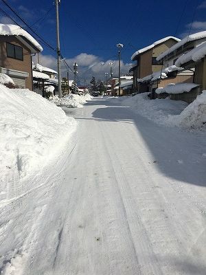 参道へ続く道