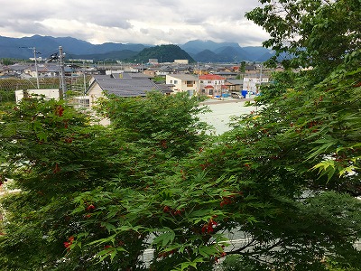 ハウチワカエデから大森山と奥羽山脈眺め Img_64860526