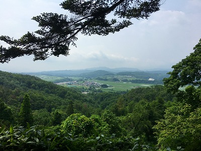 猿羽根山からの眺め