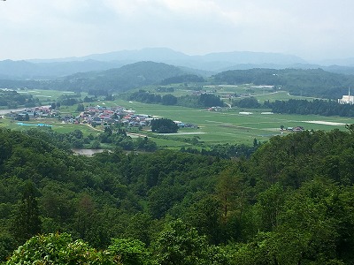 猿羽根山からの眺め