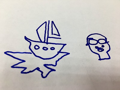 Img_75580716 ヨットの下書きなど