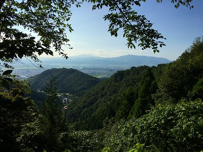 月山と葉山の眺め