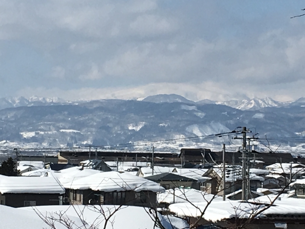 大日尊からの眺め、月山がいい眺め