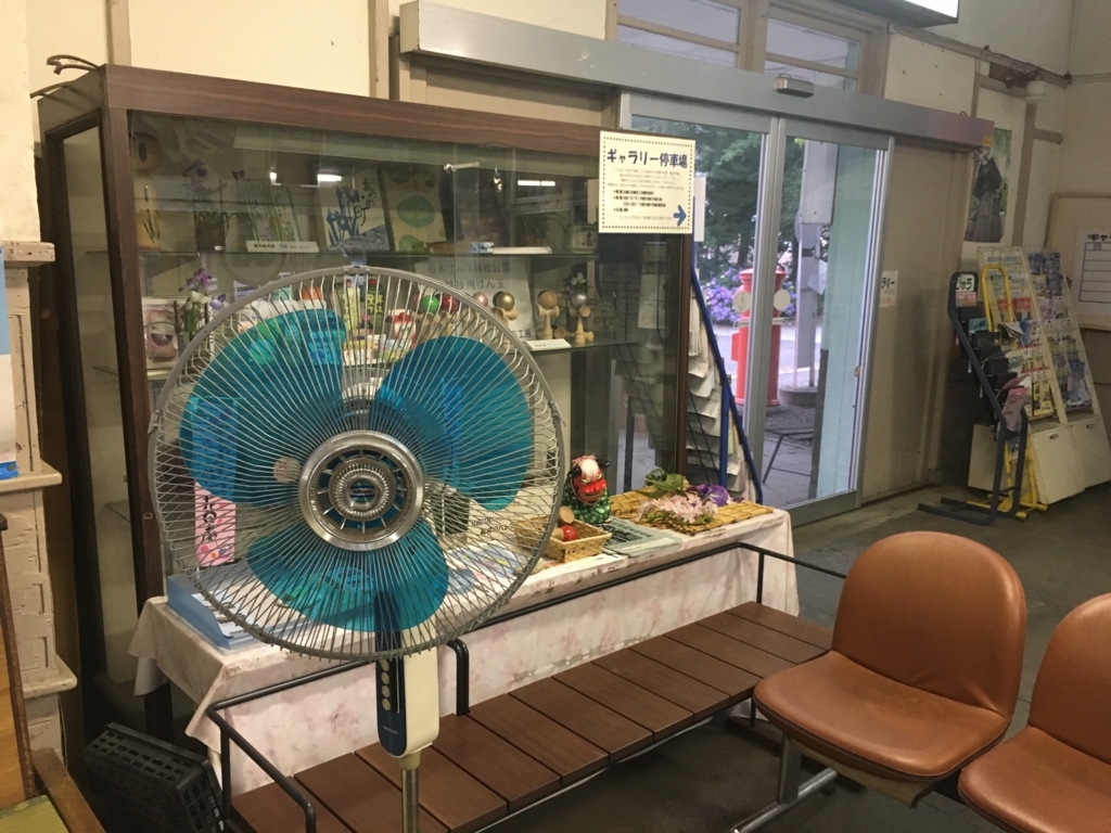 f:id:jdy00247:20180717182826j:plain 駅には扇風機