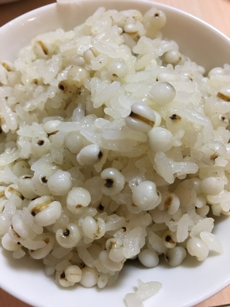 f:id:jdy00247:20180731160237j:plain ヨクイニンご飯