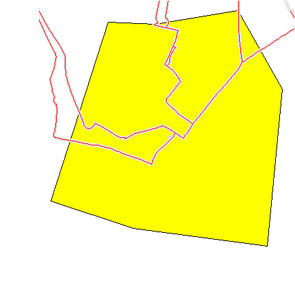 ポリゴン内のラインデータの抽出 切取り Caffeee Teaaa