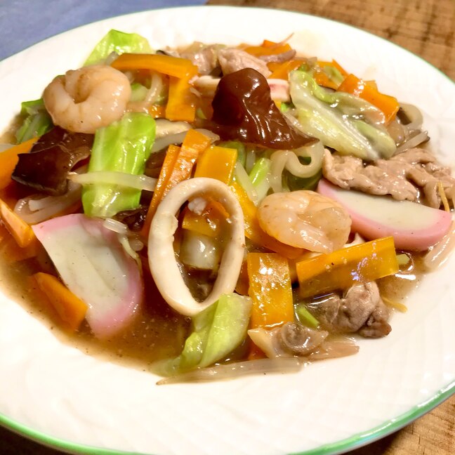 日本一ふつうで美味しい 植野食堂 の皿うどん 単身赴任の独り言 In The Jet君 S Kitchen