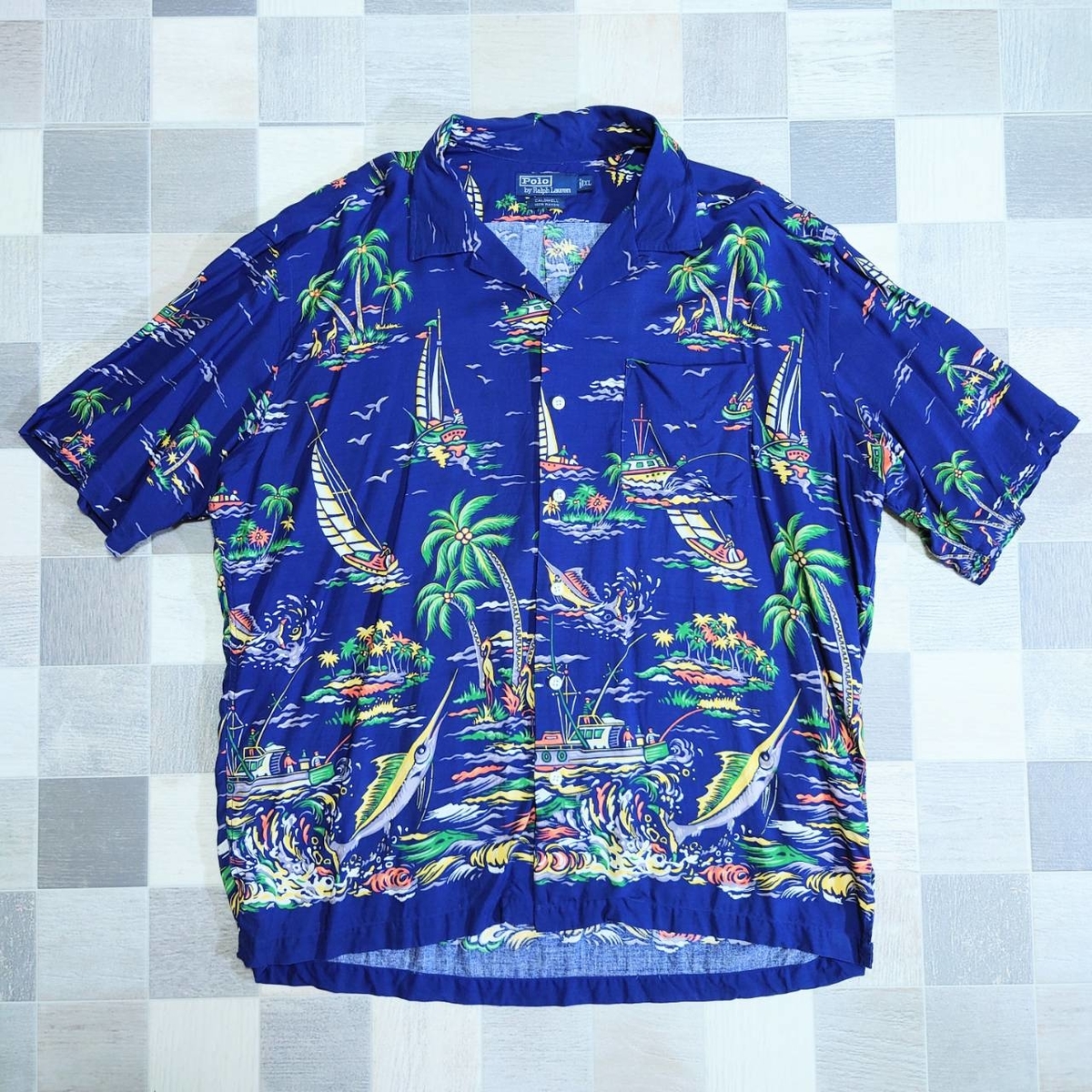 [ピコチュウ]ラルフローレン CALDWELL コールドウェル ネイビー 90s Ralph Lauren 