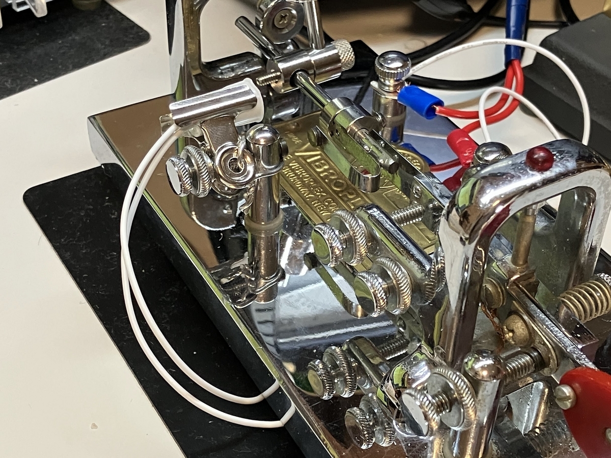 VIBROPLEX バイブロ バグキー バイブロ バグキー リードスイッチ化 とりあえず完成形