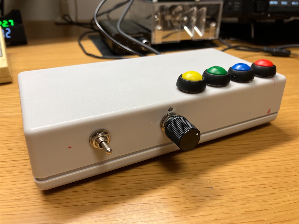 トレーナー機能付きエレキーキット セット1 エレキーキットをケースに入れました。 - アマチュア無線局 JF0RRH