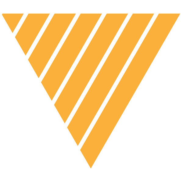 Triangle of Yellow and thin transparent stripes