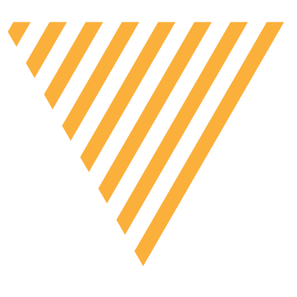 Yellow and transparent striped triangle