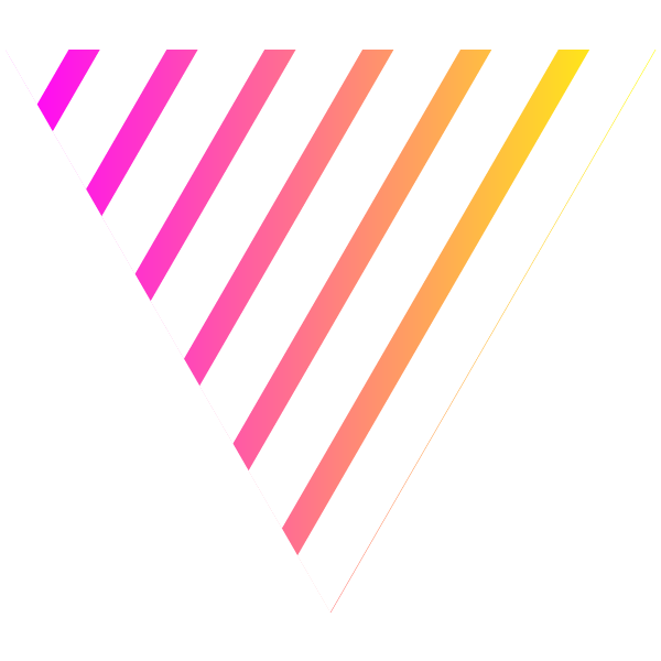 f:id:ji2:20191227190922p:plain Triangle of pink gradient stripe on white