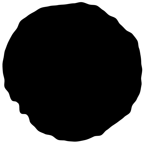 Black handwritten circle