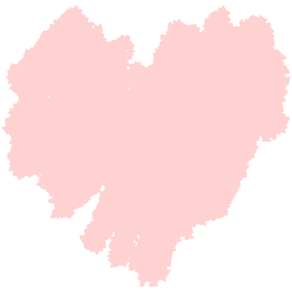 Rough handwritten heart (Pale pink)