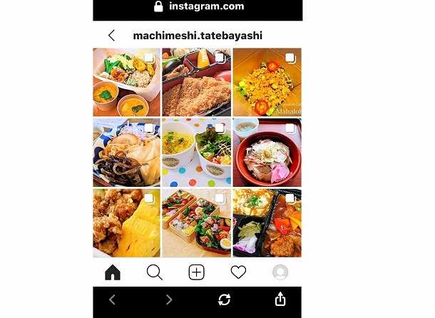 まちメシのインスタページ