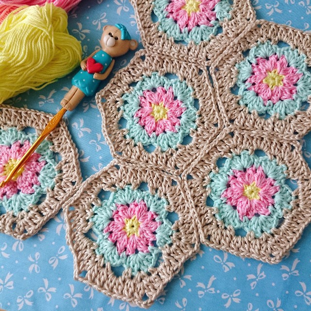 mimichan！手編み モチーフ crochet crochet setsubun demon motif crochet setsubun demon