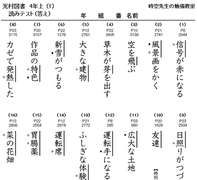 教科書の漢字テストができます 時空先生のドリルプリント 教科書の漢字テストができます 時空先生のドリルプリント