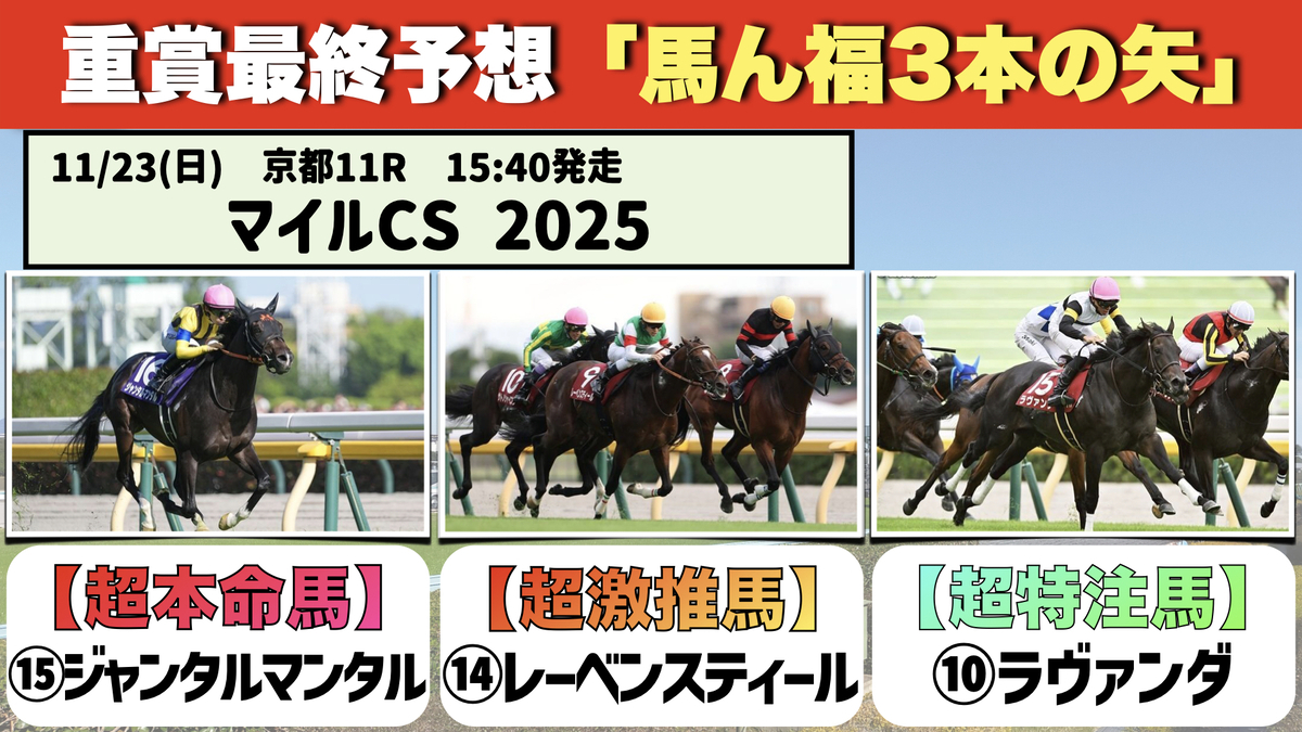 【マイルCS】馬ん福予想🎫 - 【公式】馬ん福の競馬予想ブログ