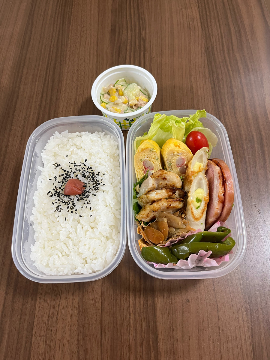 休日のお弁当】タッパー弁当④『品数多めのお弁当』 - くまちゃんの