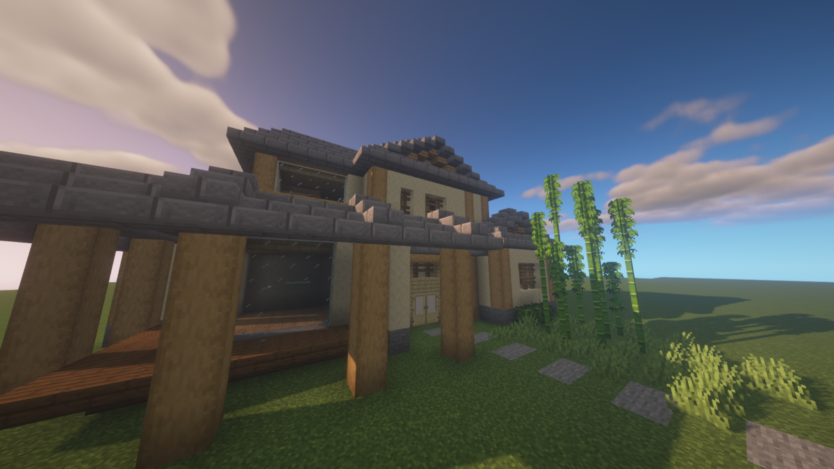 マイクラjava版 おうちno 10 どことなく白い和風なおうち 自由気ままな人の自由なブログ