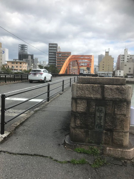 住吉橋西詰付近