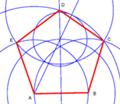 正五角形の作図