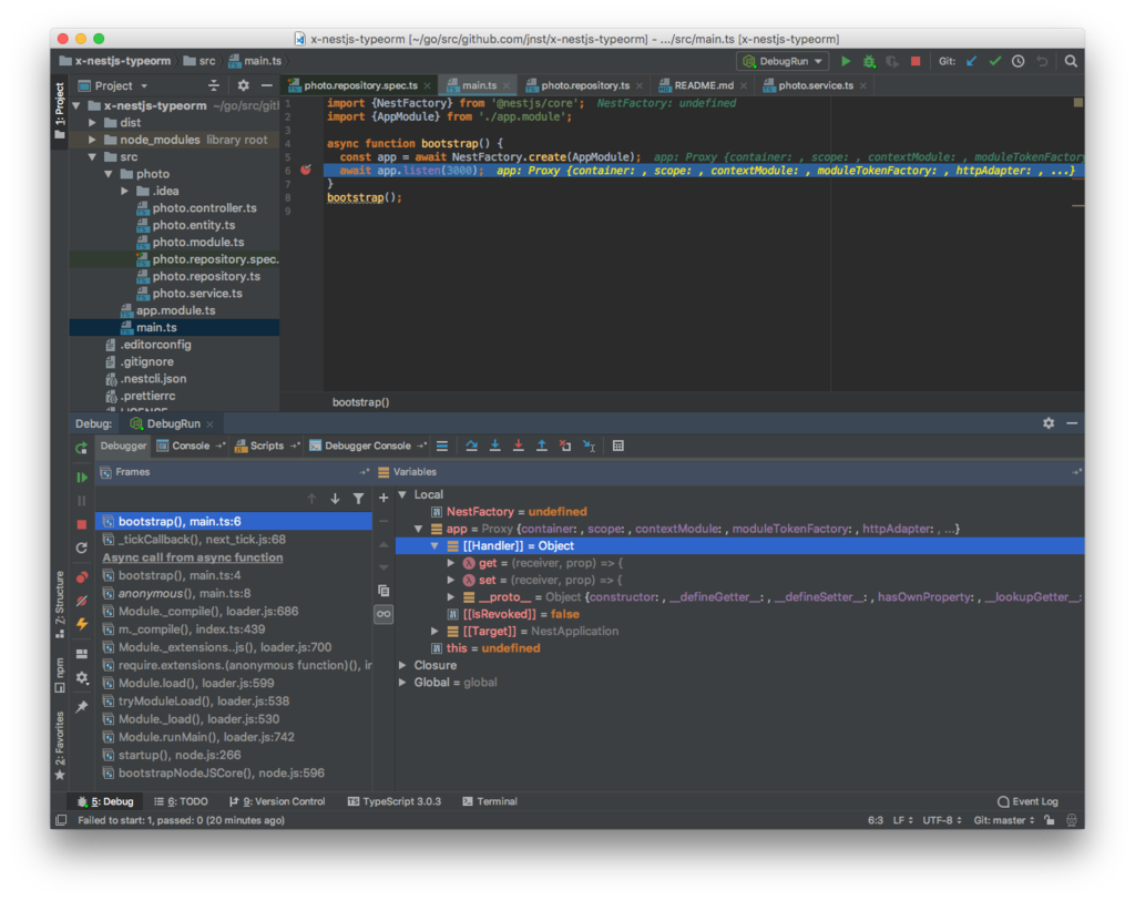 tsnodeをStormでデバッグ実行 Node.js Qiita
