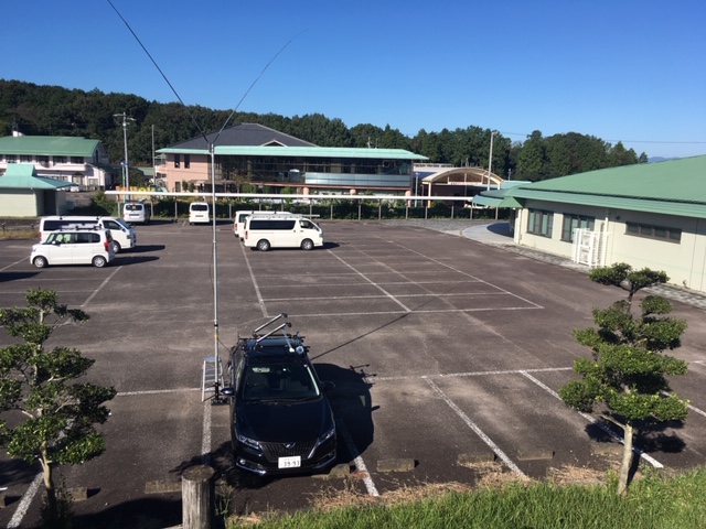 加茂郡坂祝町 Pk 74 総合グラウンド 二刀流でqso