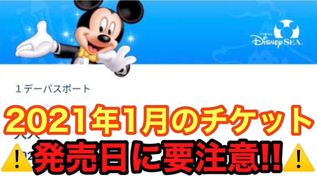 22年1月のディズニーチケット発売日に要注意 ジョマろぐ