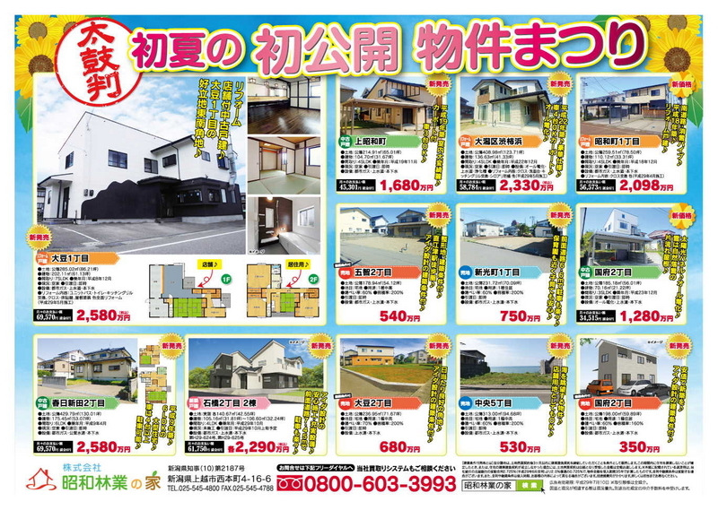 昭和林業の家チラシ1706