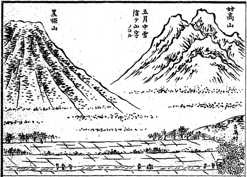 信濃奇勝録_巻之二水内郡之部_妙高雪形