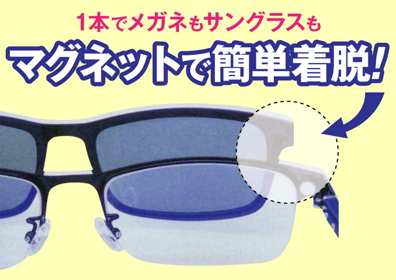 クリップオンサングラス
