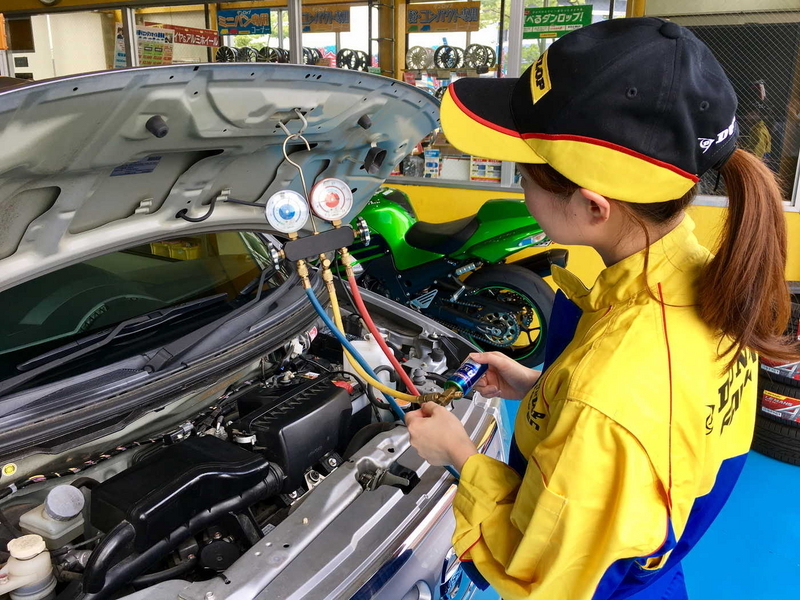 エアコンガス点検」