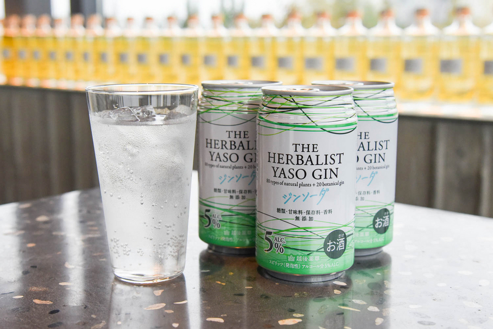 クラフトジンを手軽なソーダ缶で 越後薬草が5月7日から県内先行販売