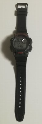 CASIO W-735H-8AJFのバンド交換後の画像