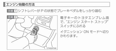 ラクティスのスマートキーの認識のさせ方の取扱説明書