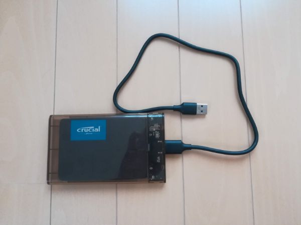 SSDをパソコンに認識させる