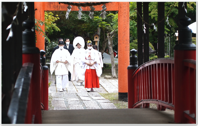 もりおかかいうん神社で神社結婚式