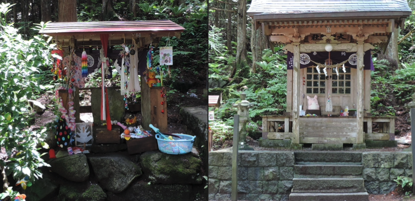 座敷わらしと山神社のお社