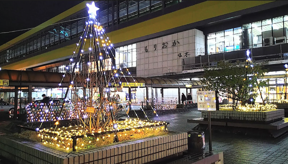 昨年の“もりおかイルミネーションブライト”盛岡駅東口