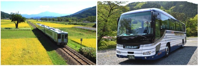 JR東北本線の列車と岩手県交通の観光バスで岩手を旅する