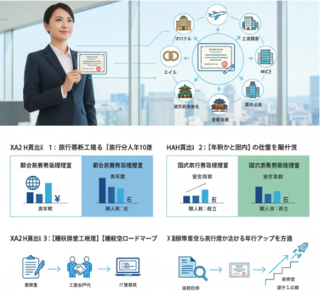 資格が活きる多様な業界の仕事アイコン