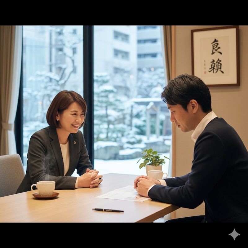 結婚相談所のカウンセラーが、ユーザーの悩みに寄り添います。