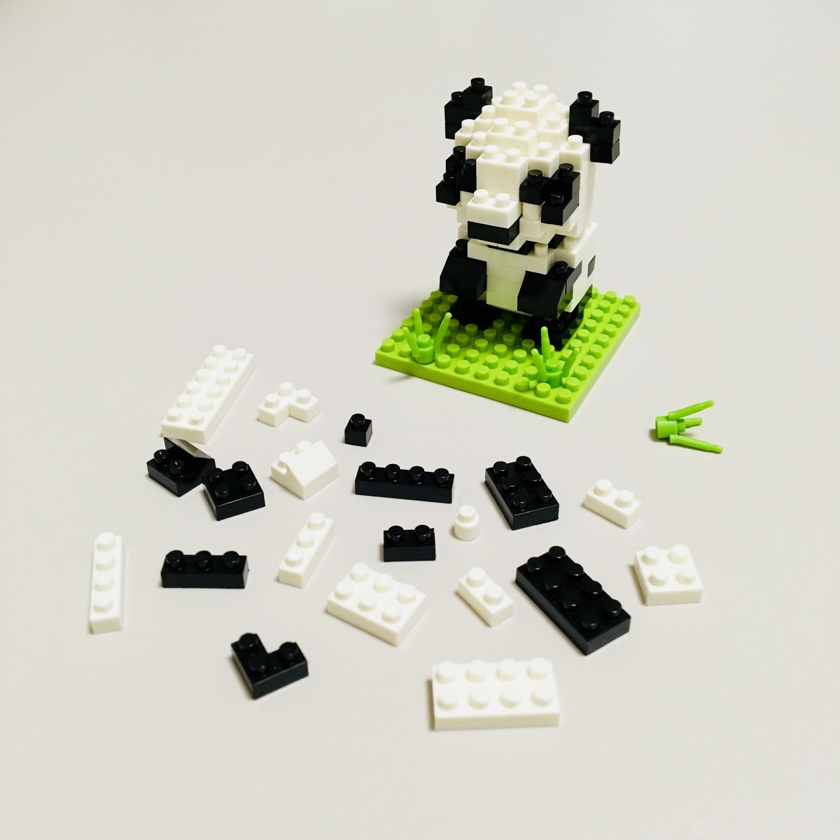 100均ブロック 小さなlego風ブロック 40 Micro Block パンダ Joy Planet