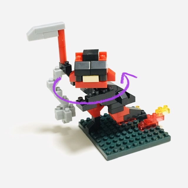 100均ブロック】小さなLEGO風ブロック #88《Kids Block》忍者