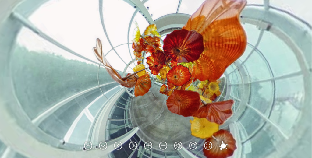 Thetaで撮影された アート作品 ガラスの花 を360でみる 360pic Jp360pic