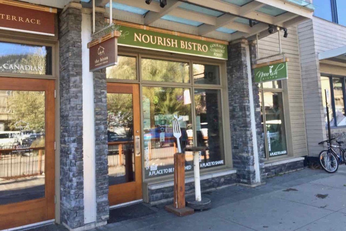 バンフのレストランnourishの外観