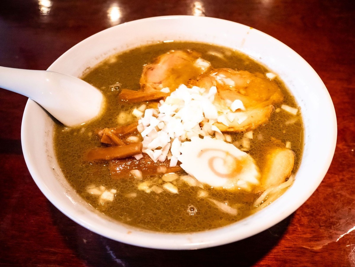 月徳飯店＠糸魚川 セメントチャーシューメン - くろふねが出かけ