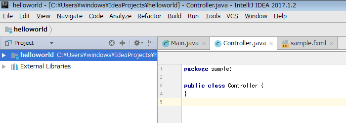 JavaFXでHello world! - Android勉強会
